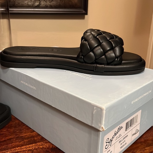49. Seychelles Bellisima Slide Sandal in Black, Size 7.5 - Picture 11 of 15